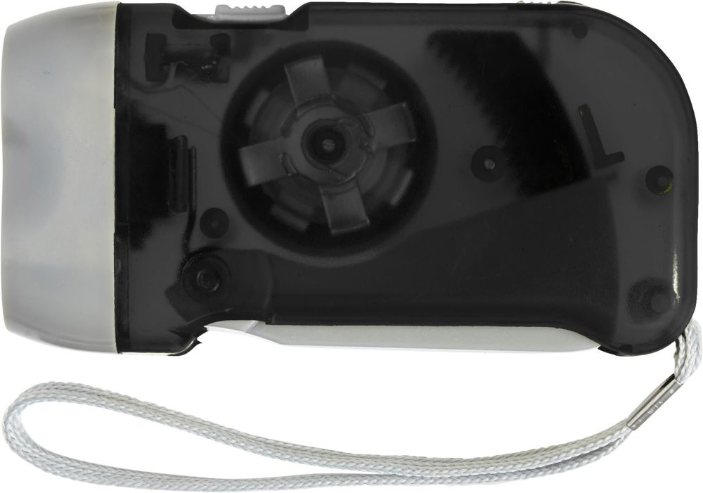 ABS dynamo zaklamp Tristan - kopen of bedrukken - Zwart