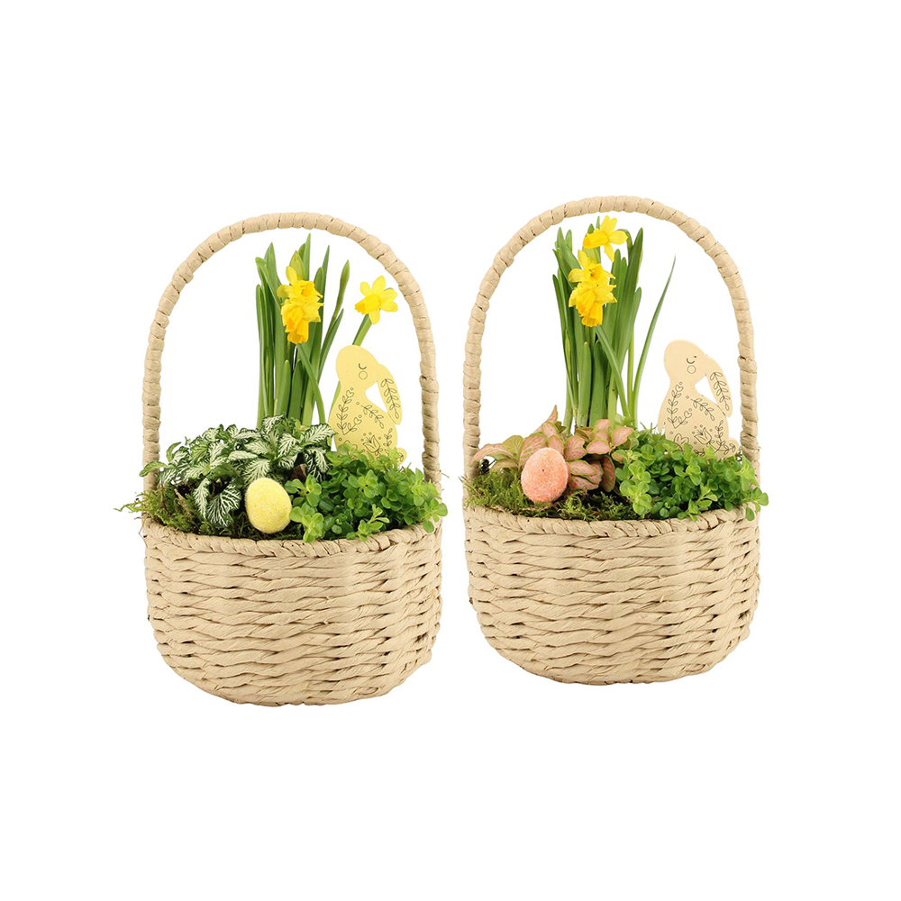 Easter carry basket large - Narcis - kopen of bedrukken