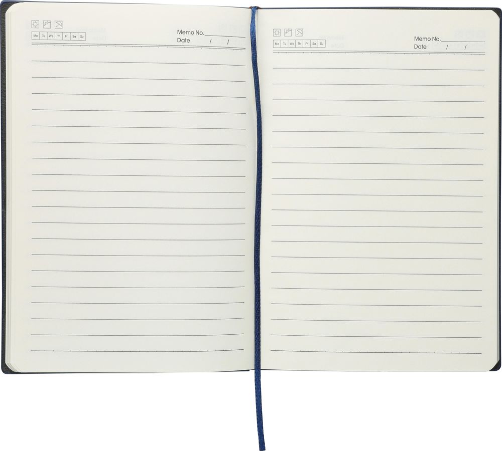 Gerecycled PU-notitieboek (A5) Elian Original