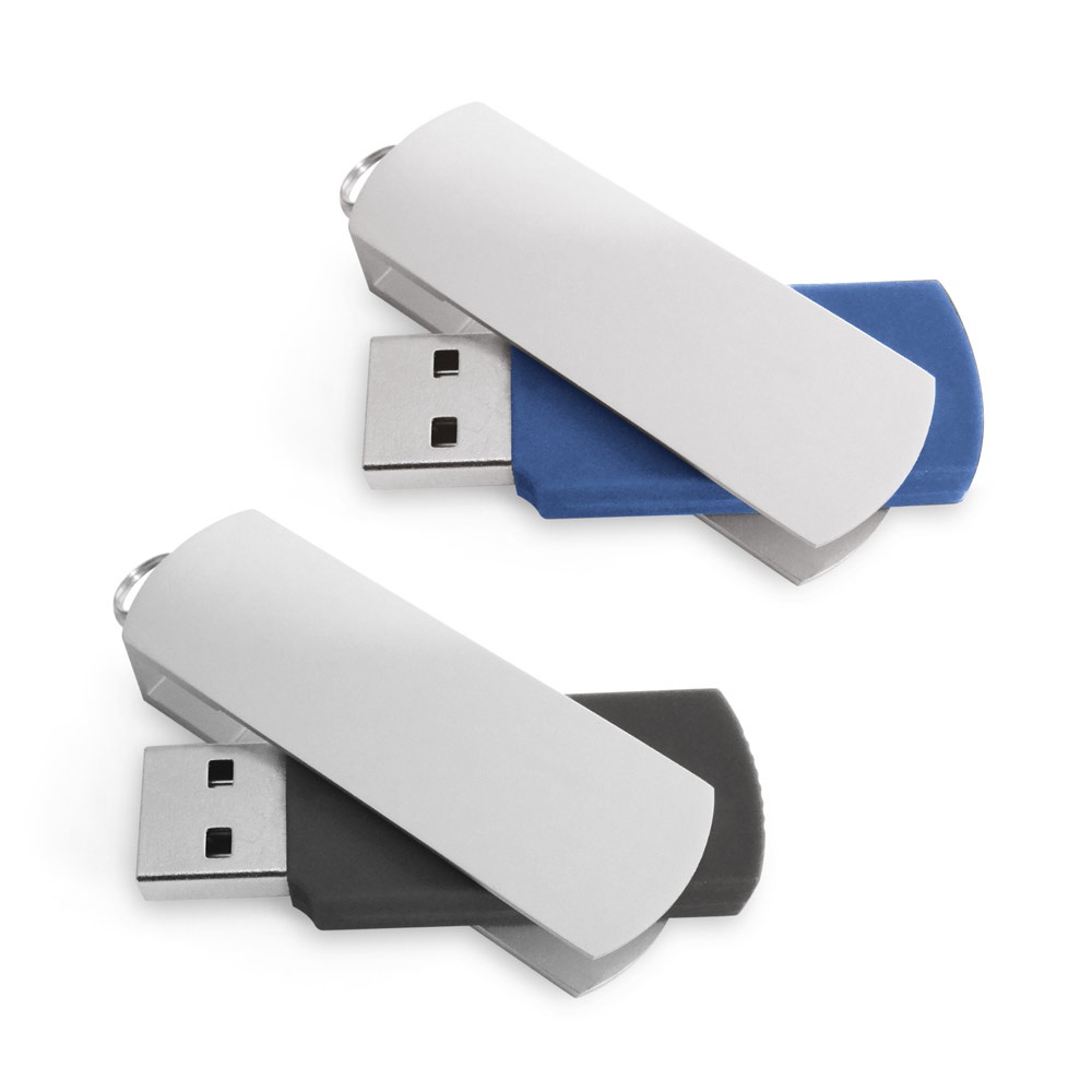 BOYLE 8GB. 8GB USB-stick met metalen clip - voor bedrijven en relatiegeschenken