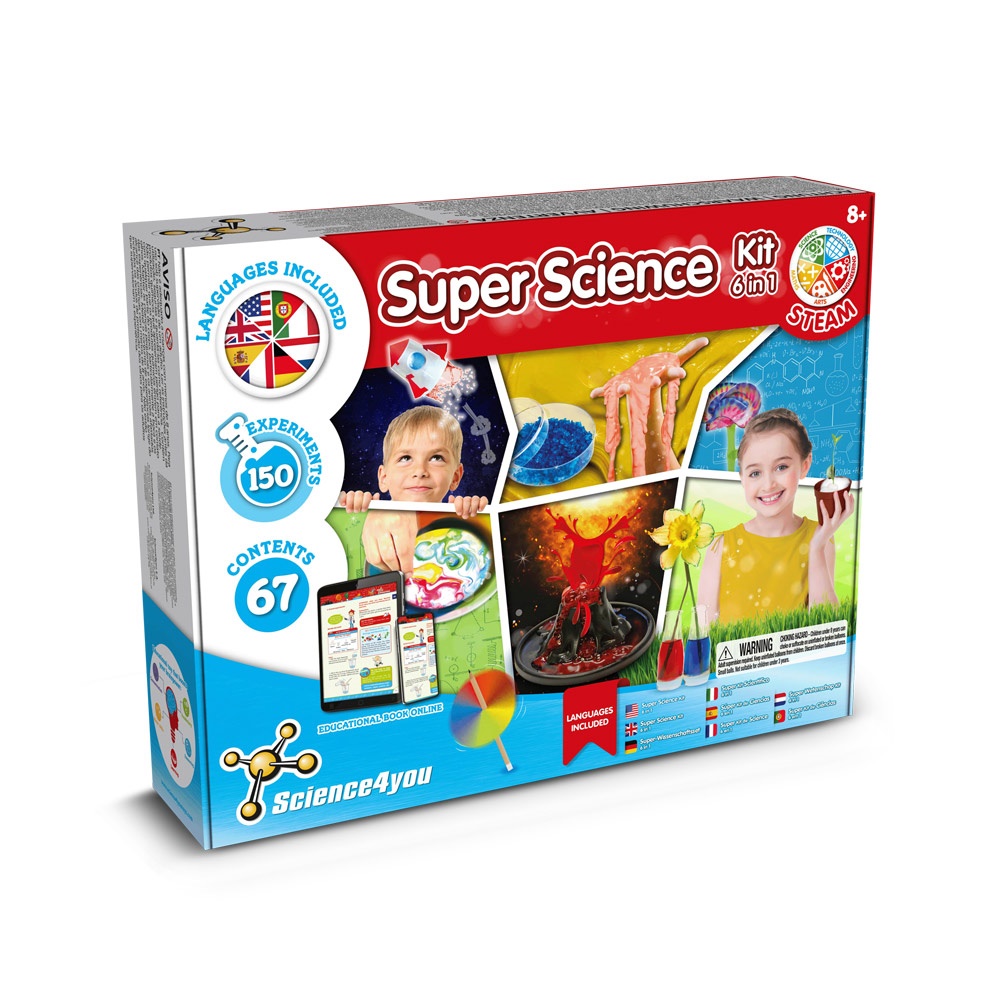 6 in 1 Super Science Kit I. Educatief spel voor kinderen - kopen of bedrukken