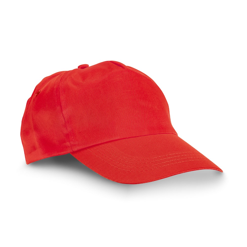 CAMPBEL. Polyester cap - kopen of bedrukken - rood