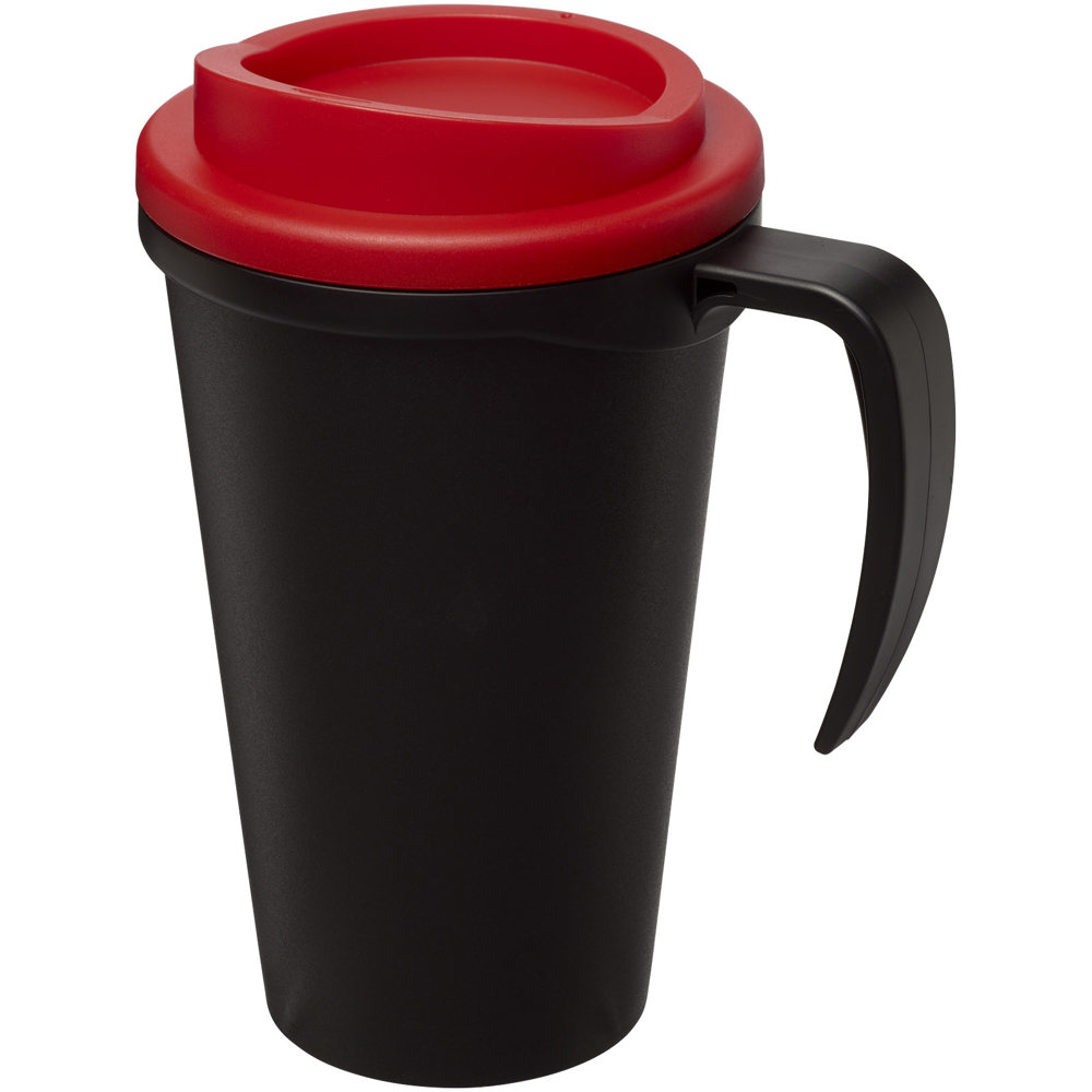 Americano® grande 350 ml geïsoleerde beker - bedrukt of onbedrukt verkrijgbaar - Zwart, Rood