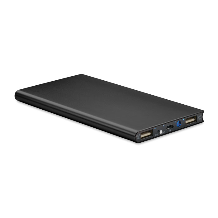 POWERFLAT8 - PowerBank 8000 mAh - voor bedrijven en relatiegeschenken