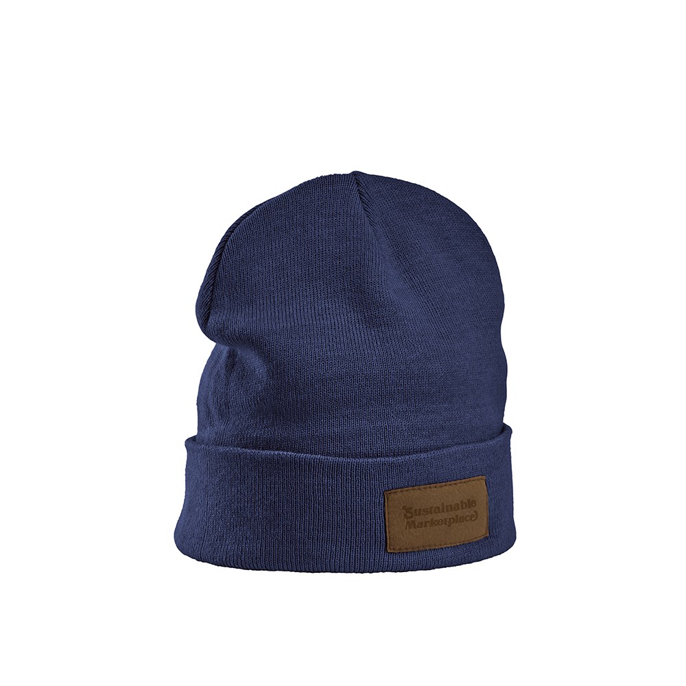 Tupac muts gerecycled katoen - Blauw