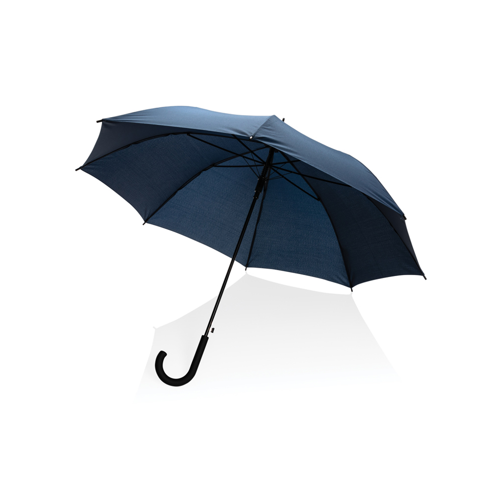 23" Impact AWARE™ RPET 190T standard auto open paraplu - met logo of onbedrukt bestellen - donkerblauw (± PMS 539)