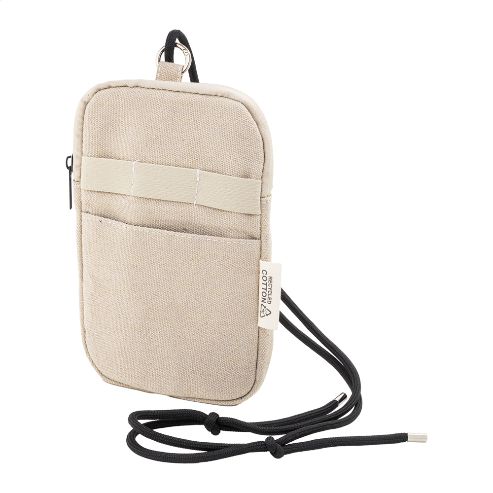 CanvaFon - gerecycled canvas crossbody mobiele tas - met logo of onbedrukt bestellen