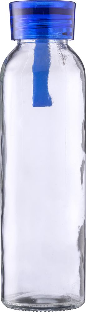 Glazen drinkfles (500 ml) Anouk - bedrukt of onbedrukt verkrijgbaar - lichtblauw