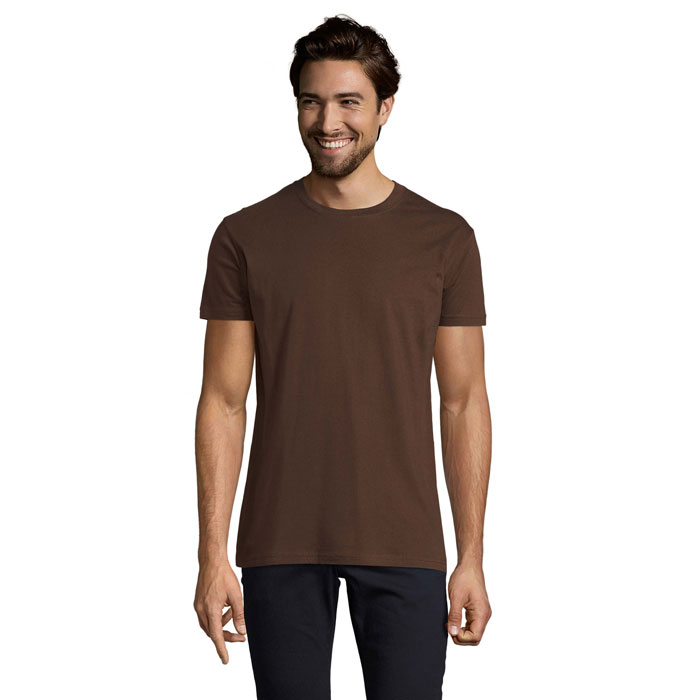 IMPERIAL - IMPERIAL MEN T-Shirt 190g - bedrukt of onbedrukt verkrijgbaar - Chocolate