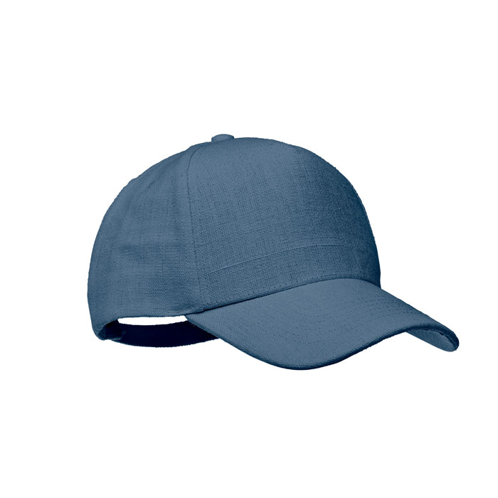 NAIMA CAP - 5-PANEL HENNEP PET 370G/M² - kopen of bedrukken - Blauw