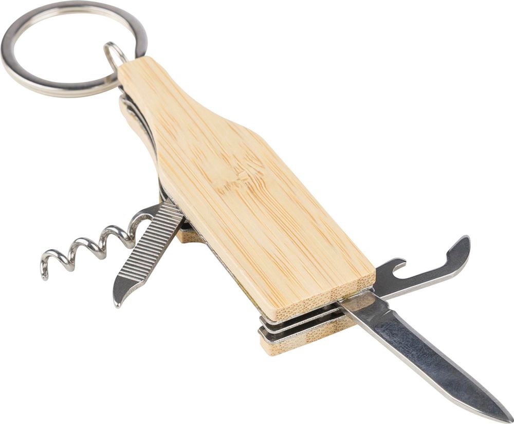 Bamboe multitool-sleutelhanger Inaya