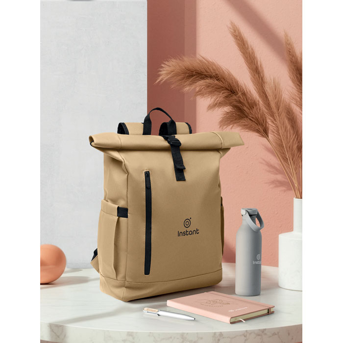 BANGKOK ROLL - Rolltop laptop rugzak 600D