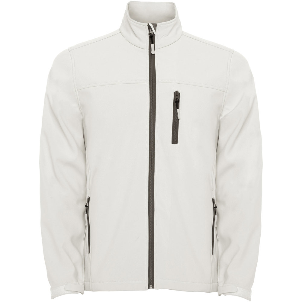 Antartida softshell herenjack - bedrukt of onbedrukt verkrijgbaar - parelwit