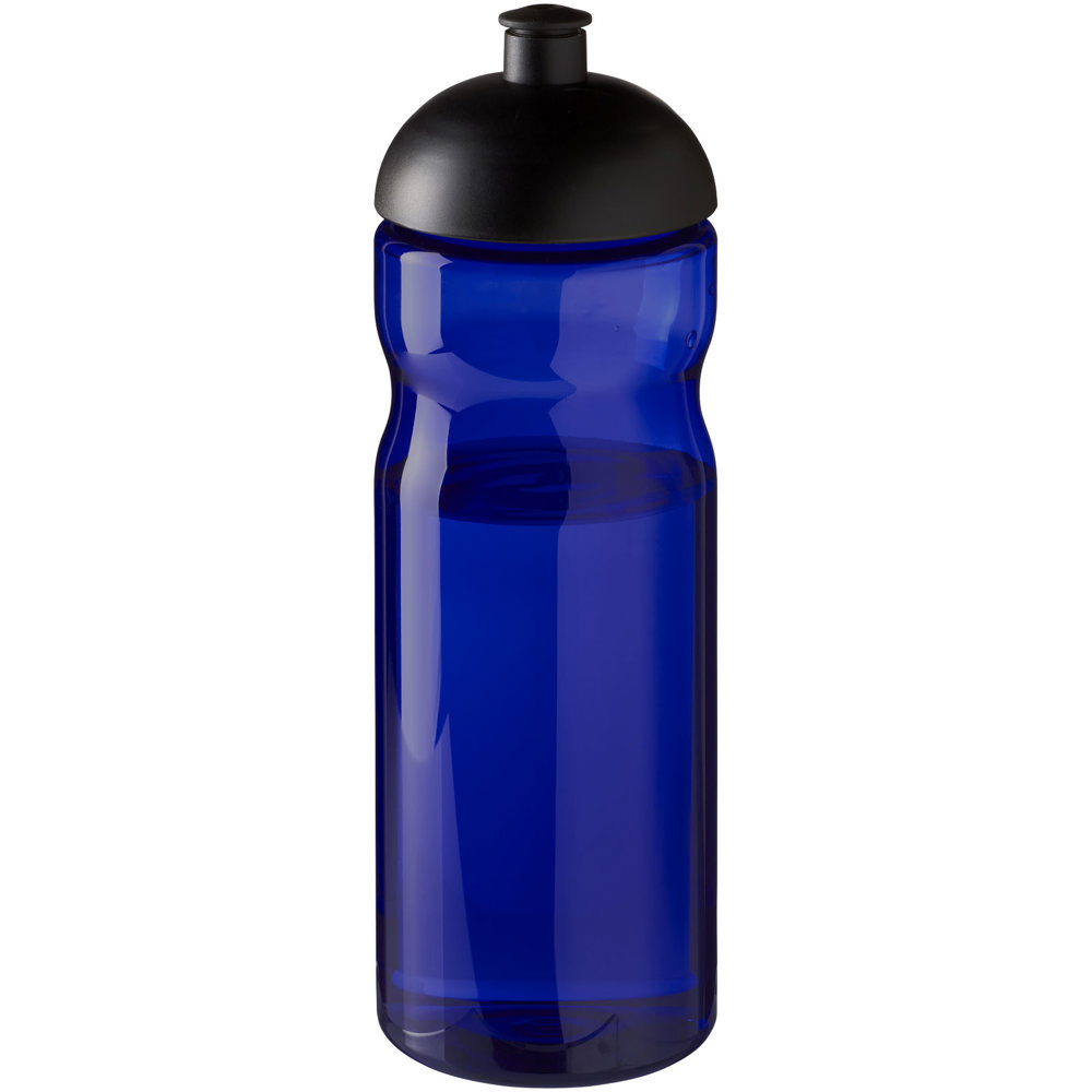 H2O Active® Eco Base 650 ml sportfles met koepeldeksel - met logo of onbedrukt bestellen - blauw, zwart
