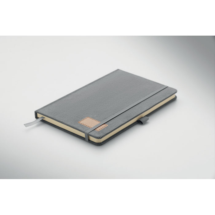 CORDI NOTE - A5 RPET corduroy notitieboek - met logo of onbedrukt bestellen