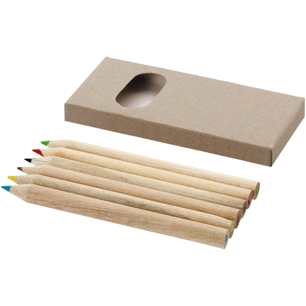 Artemaa 6-delige potlood kleurset - met logo of onbedrukt bestellen
