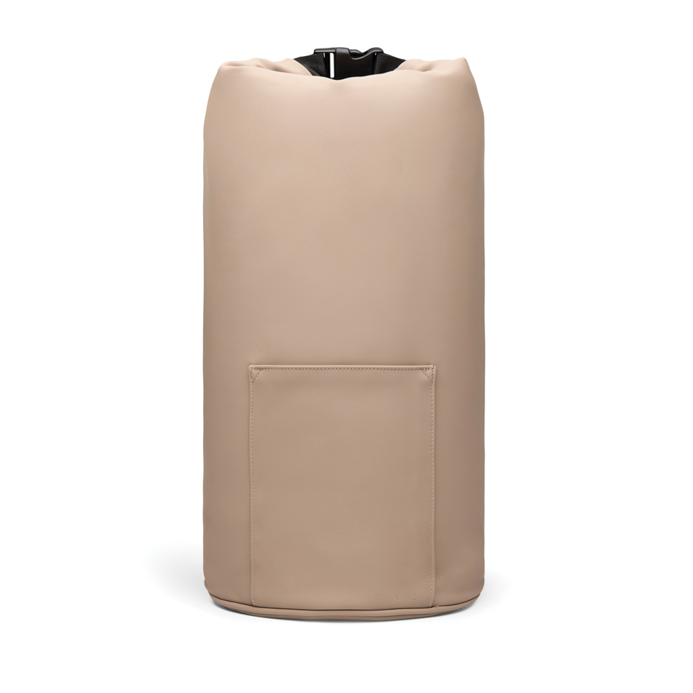 VINGA Baltimore RCS koeltas met rolsluiting - met logo of onbedrukt bestellen - greige (± PMS 16-0906 TPG)