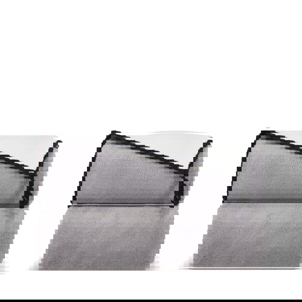 Gecombineerde coral fleece deken 120x150cm (500g/m²) sublimatie - Grijs