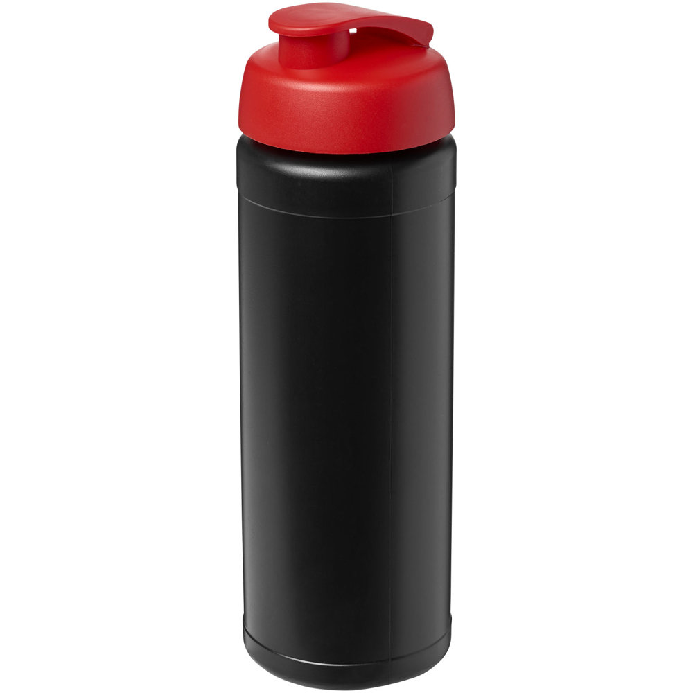 Baseline® Plus 750 ml sportfles met flipcapdeksel - kopen of bedrukken - Zwart, Rood