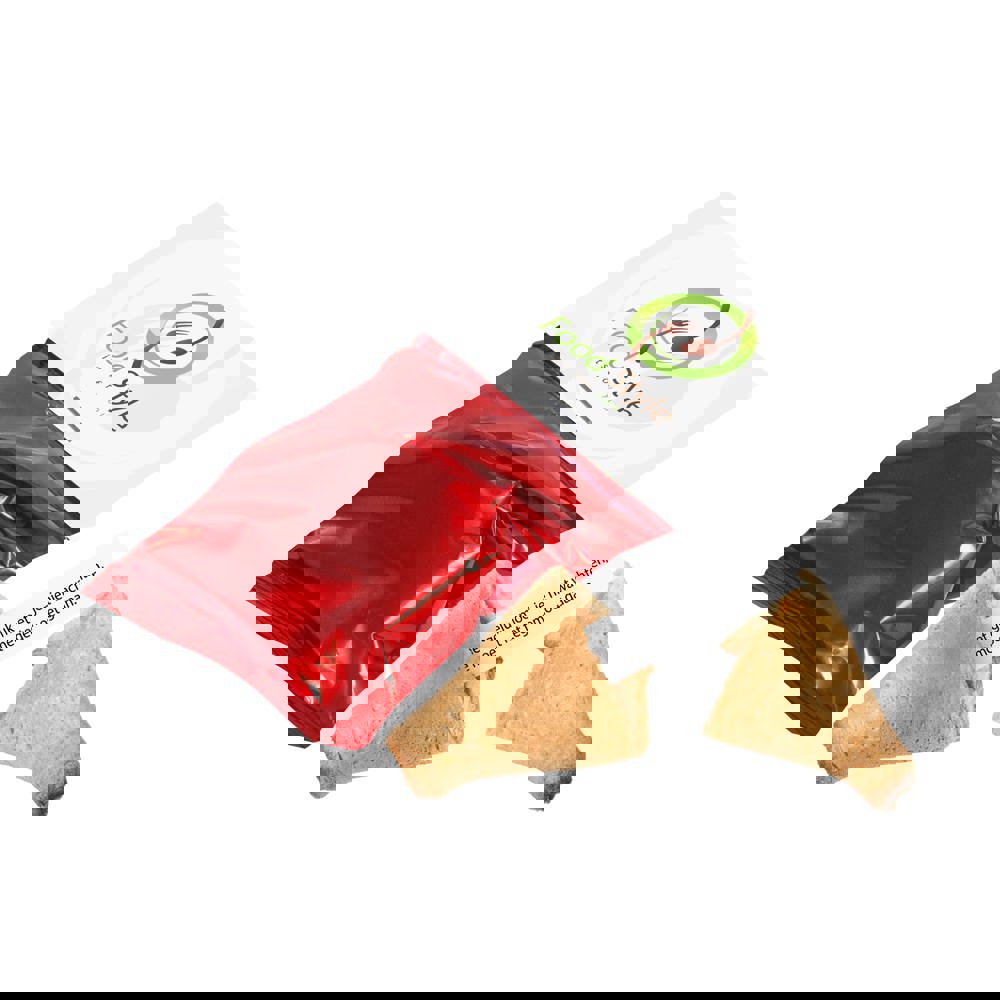 Gelukskoekje met een kopkaartje - bedrukt of onbedrukt verkrijgbaar - rood