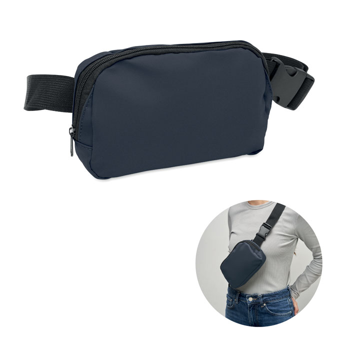 KOROVIN WAIST - Heuptas van 210D polyester - voor bedrijven en relatiegeschenken - Marineblauw