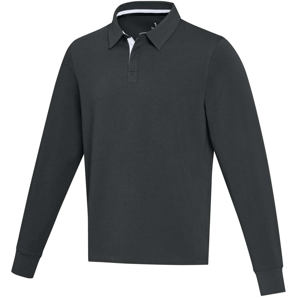 Clyde unisex organic rugbypolo sweatshirt - bedrukt of onbedrukt verkrijgbaar