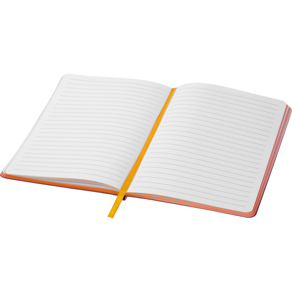 A5-notitieboekje met gekleurde randen