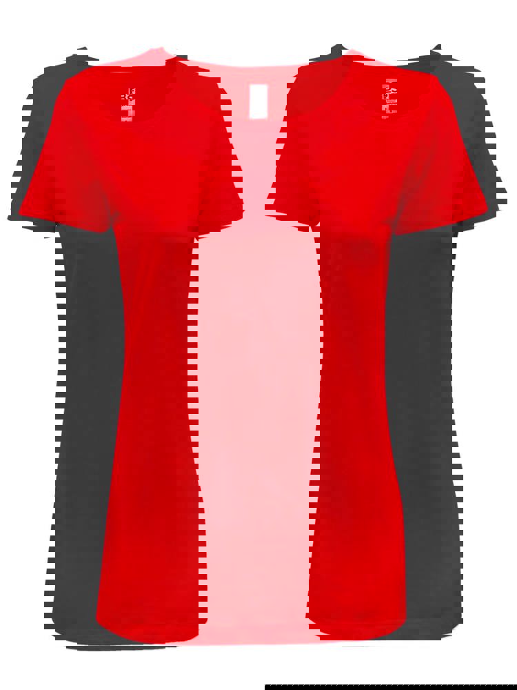 BS Evolution dames t-shirt, 150 gr/m² - bedrukt of onbedrukt verkrijgbaar - Rood
