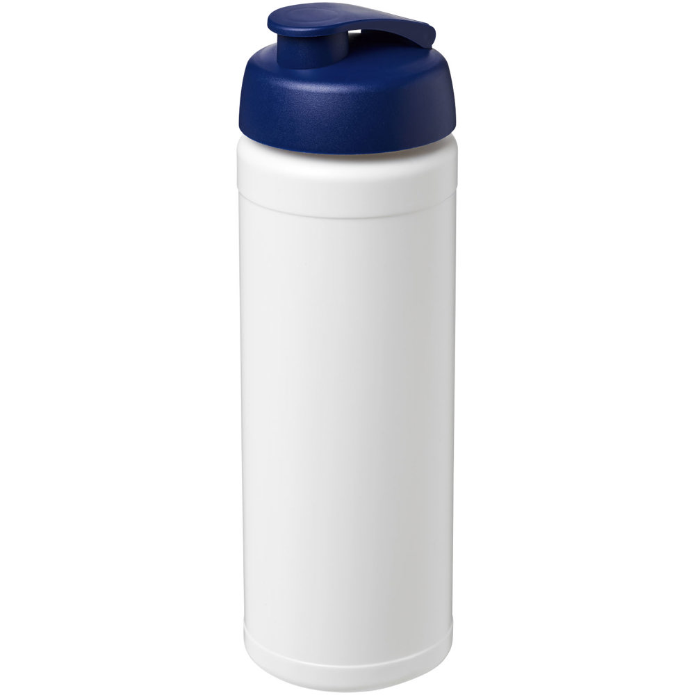 Baseline® Plus 750 ml sportfles met flipcapdeksel - kopen of bedrukken - Wit, Blauw