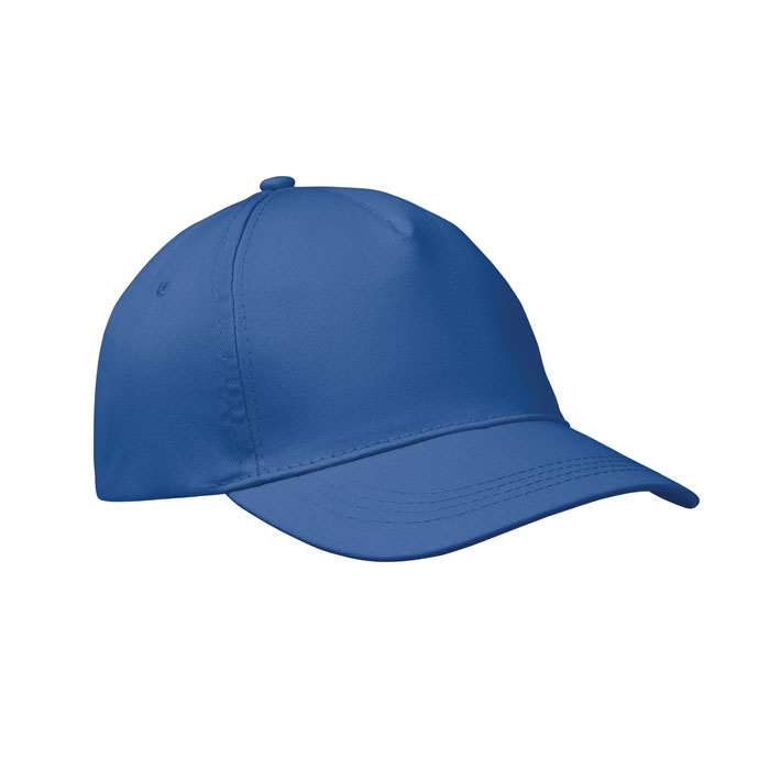 BUZZ - 5 PANELEN BASEBALLPET 160G/M² - bedrukt of onbedrukt verkrijgbaar - Royal Blauw