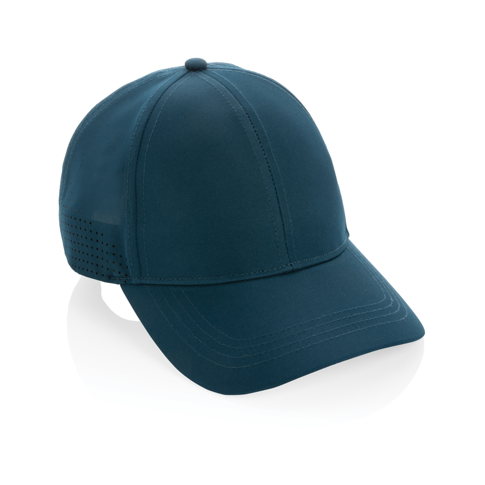 Impact AWARE™ 6 panel rpet sportcap - kopen of bedrukken - donkerblauw (± PMS 19-4326 TCX)