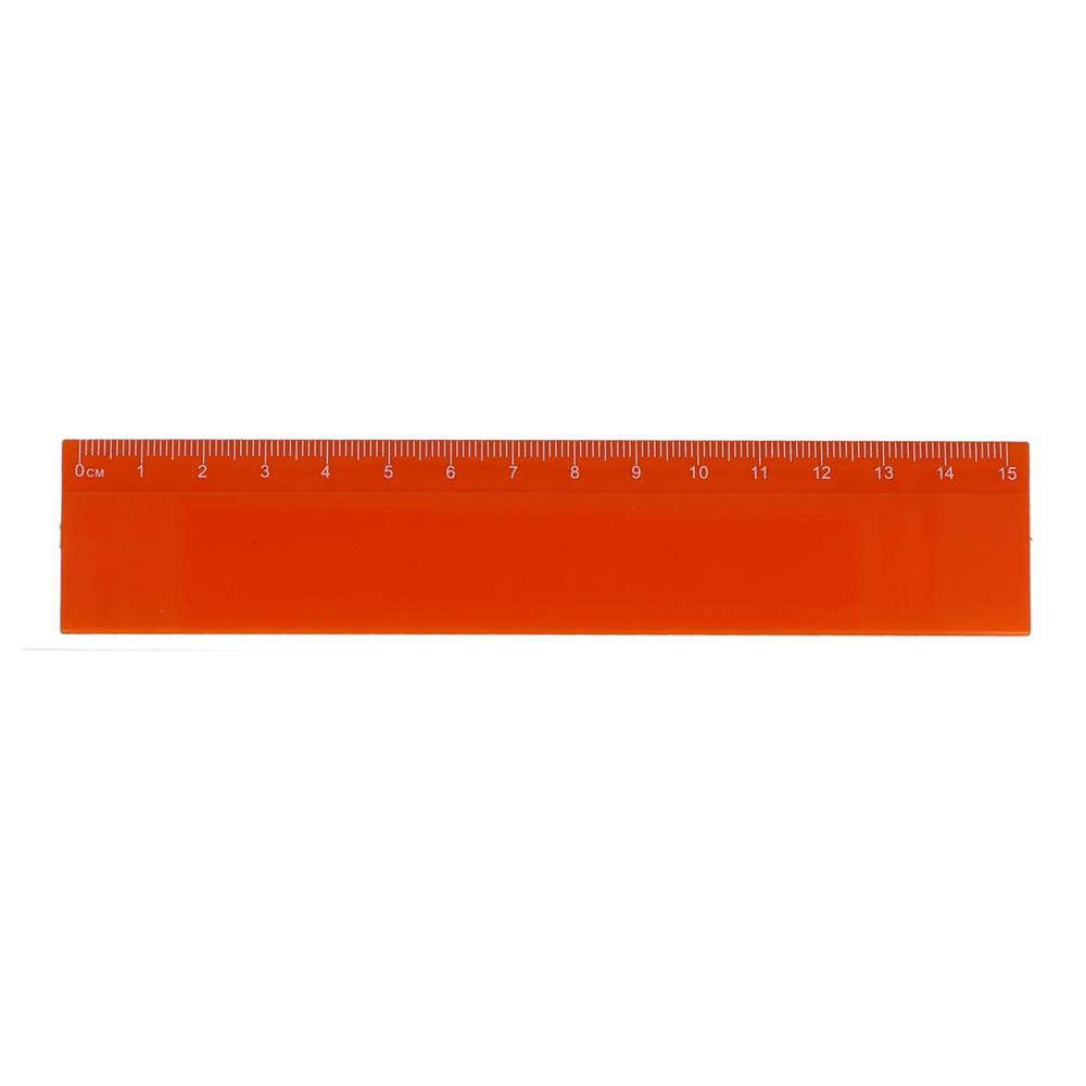 Liniaal 15cm - voor bedrijven en relatiegeschenken - oranje