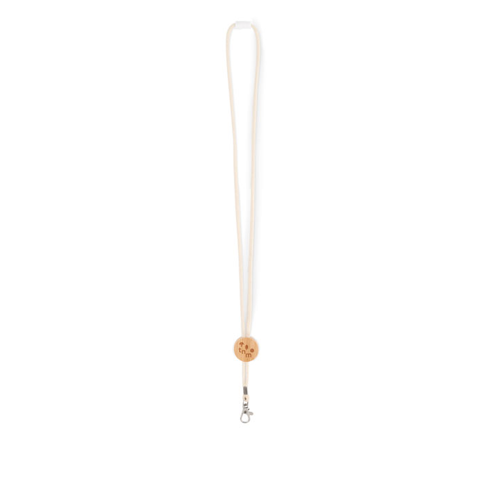 KARA - Katoenen lanyard metalen haak - kopen of bedrukken