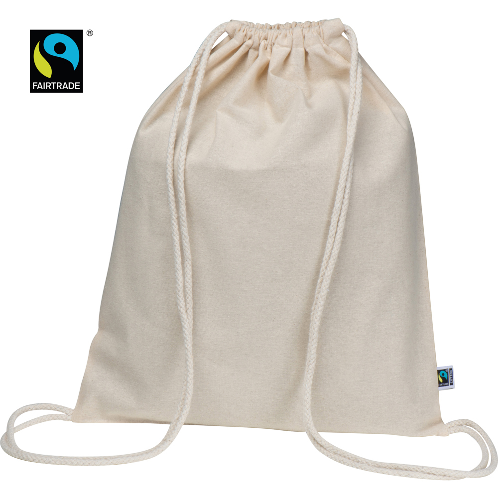Fairtrade katoenen gymbag - voor bedrijven en relatiegeschenken