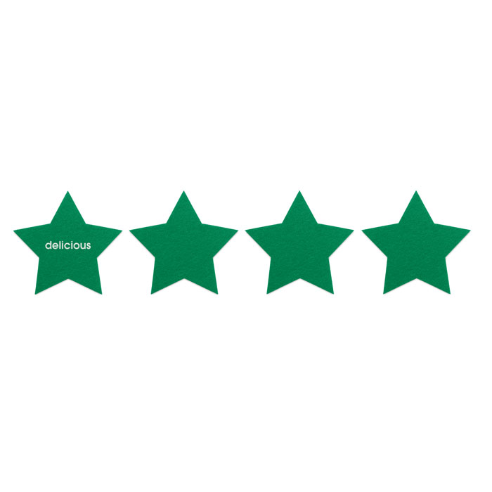 STARGUARD - RPET vilten onderzetters