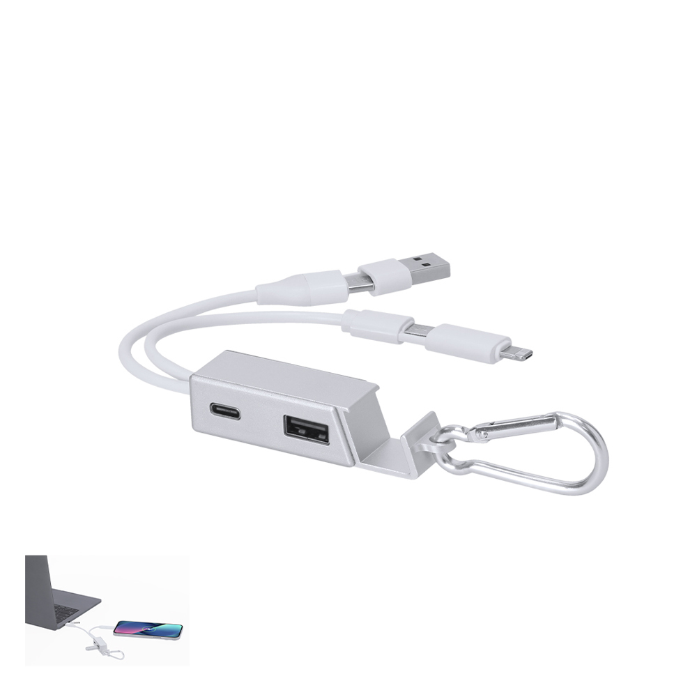 Oplader USB Hub Leony - voor bedrijven en relatiegeschenken