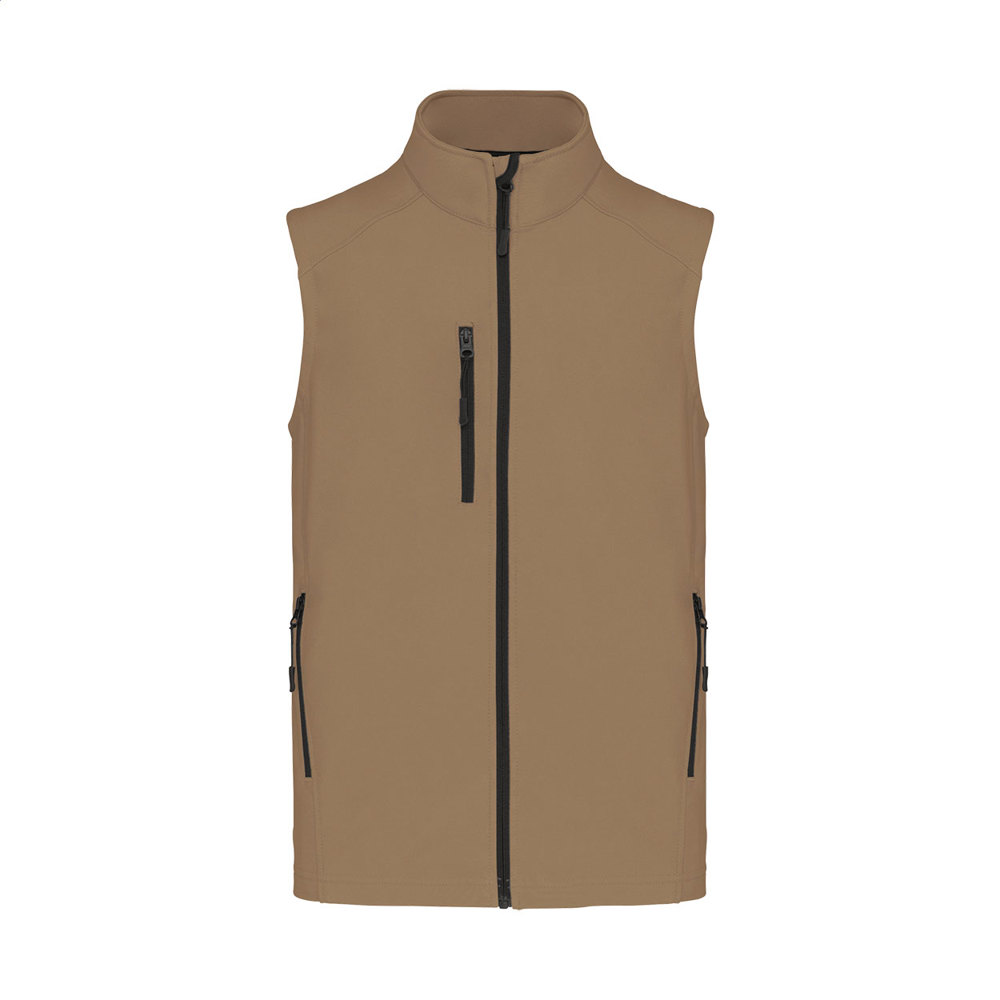KA403 - 3-laags softshell bodywarmer vest - kopen of bedrukken - Bruin