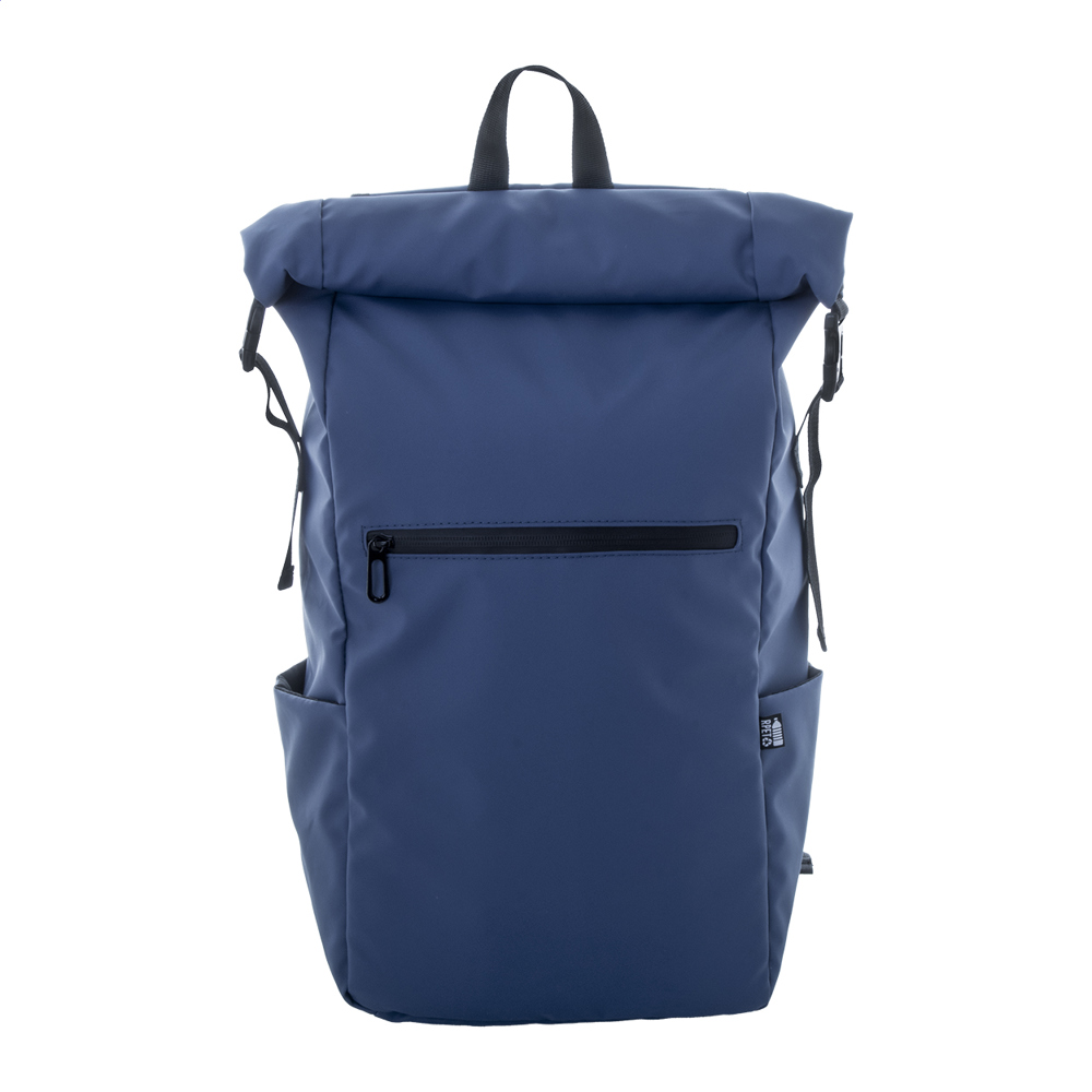 Astor - RPET-rugzak - voor bedrijven en relatiegeschenken - donker blauw