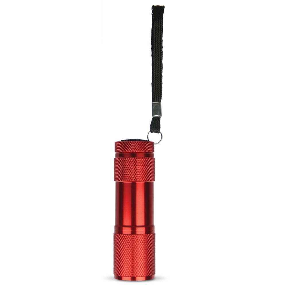 Aluminium zaklamp LED - met logo of onbedrukt bestellen - Rood
