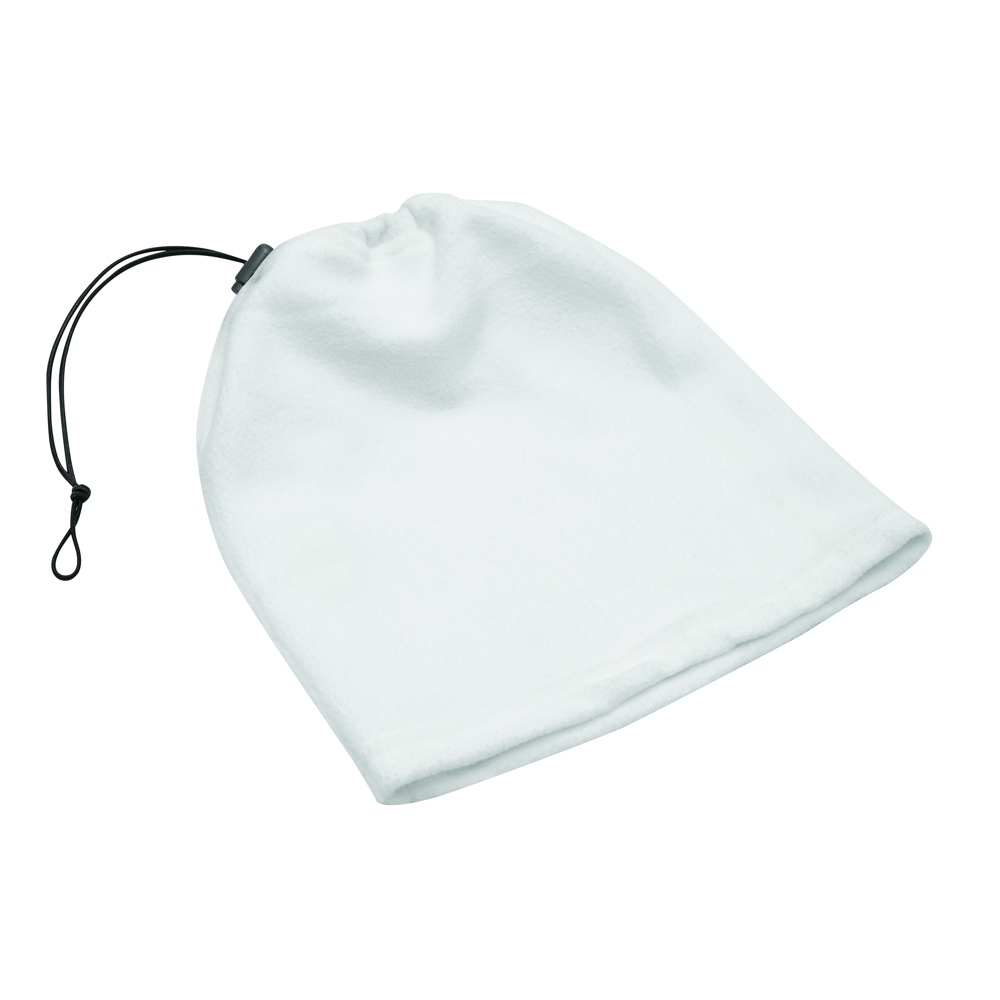 VARIOUS - Muts/ sjaalcombinatie van fleece - met logo of onbedrukt bestellen