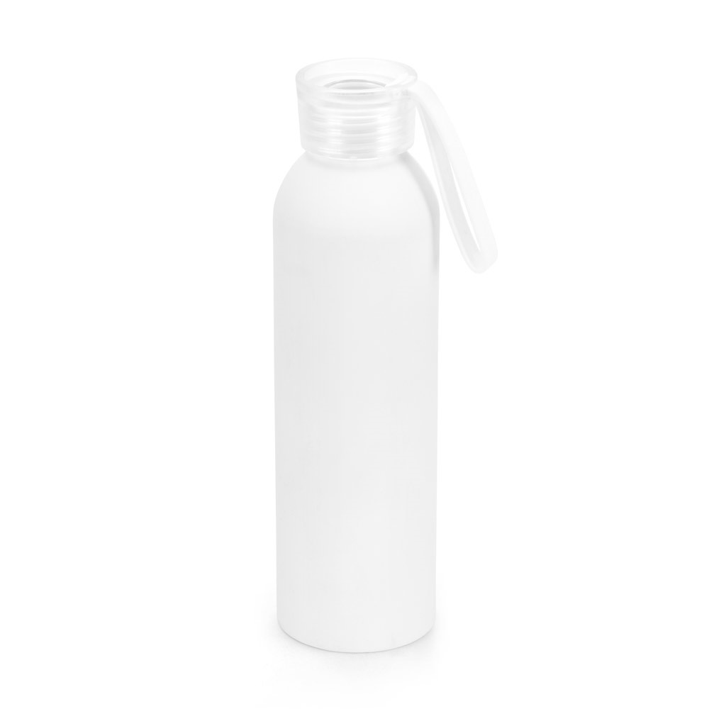 RIO. Gerecycled aluminium (100% rAL) bidon met PP dop 660 mL - bedrukt of onbedrukt verkrijgbaar - Wit