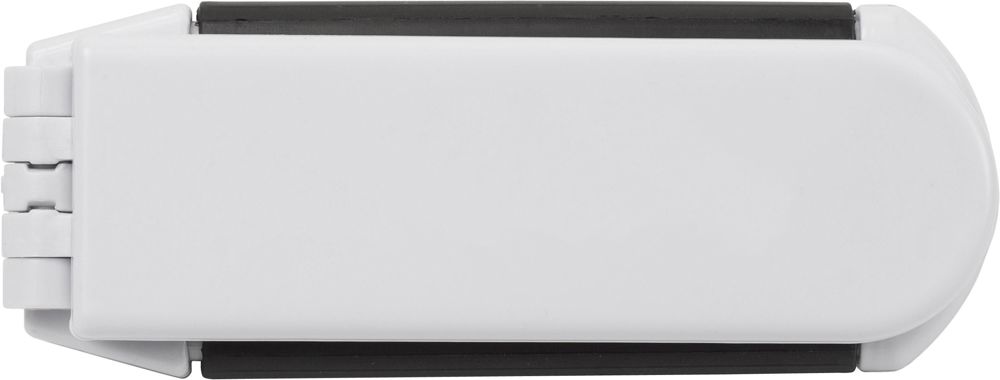 ABS haarborstel met spiegeltje Meghan - met logo of onbedrukt bestellen - Wit