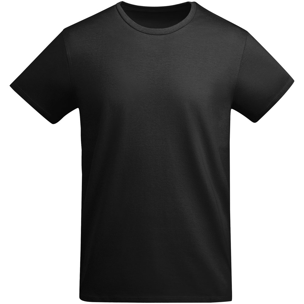 Breda biologisch katoenen herenshirt met korte mouwen - voor bedrijven en relatiegeschenken - Zwart