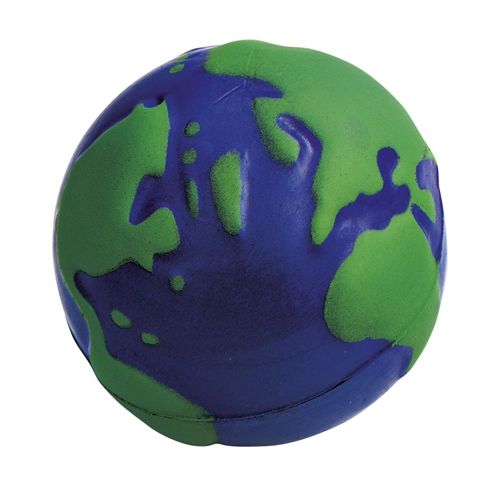 StressGlobe Ø 6,5 cm stressbal - voor bedrijven en relatiegeschenken
