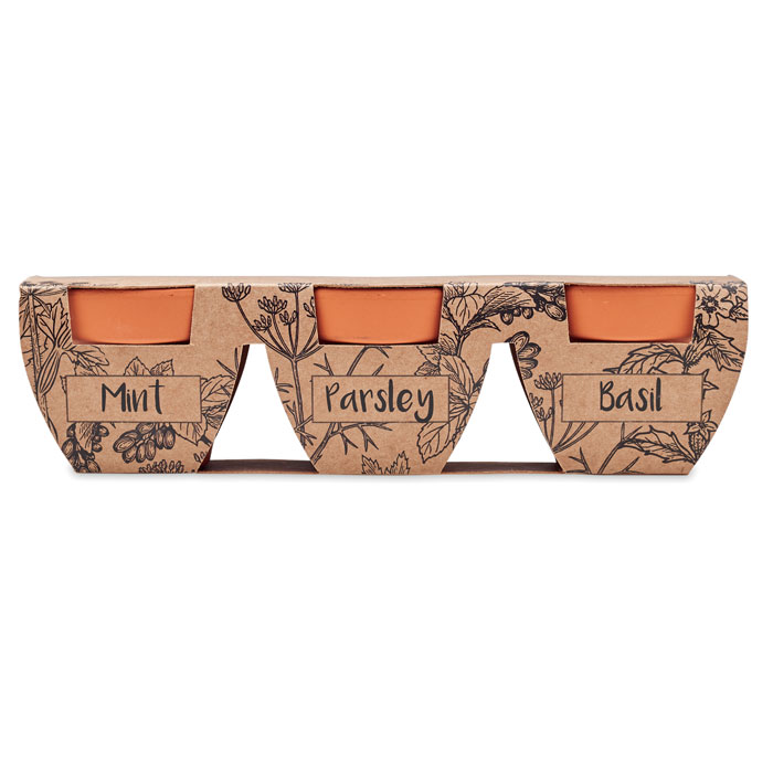 FLOWERPOT - Kruidenpotjes set van 3