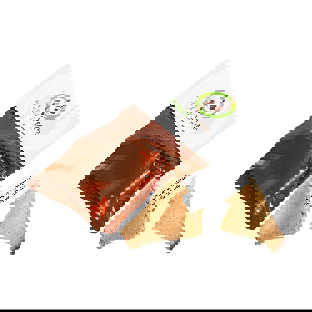 Gelukskoekje met een kopkaartje - bedrukt of onbedrukt verkrijgbaar - bruin