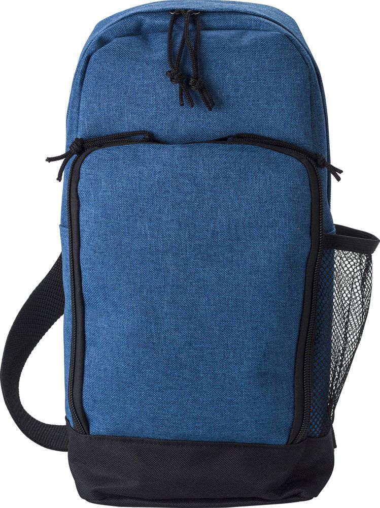 Polyester (600D) schoudertas Brandon - met logo of onbedrukt bestellen - kobaltblauw