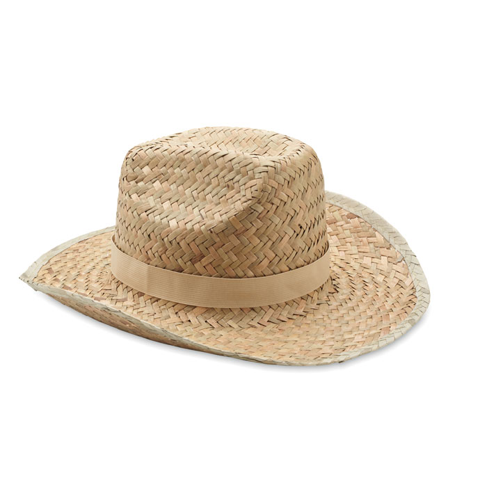 TEXAS - Cowboyhoed van stro - met logo of onbedrukt bestellen - beige