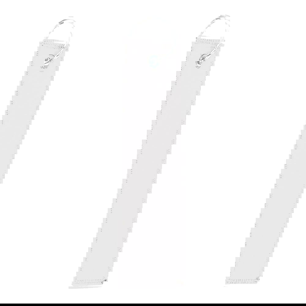 Flight tag met sleutelhanger - bedrukt of onbedrukt verkrijgbaar - Wit