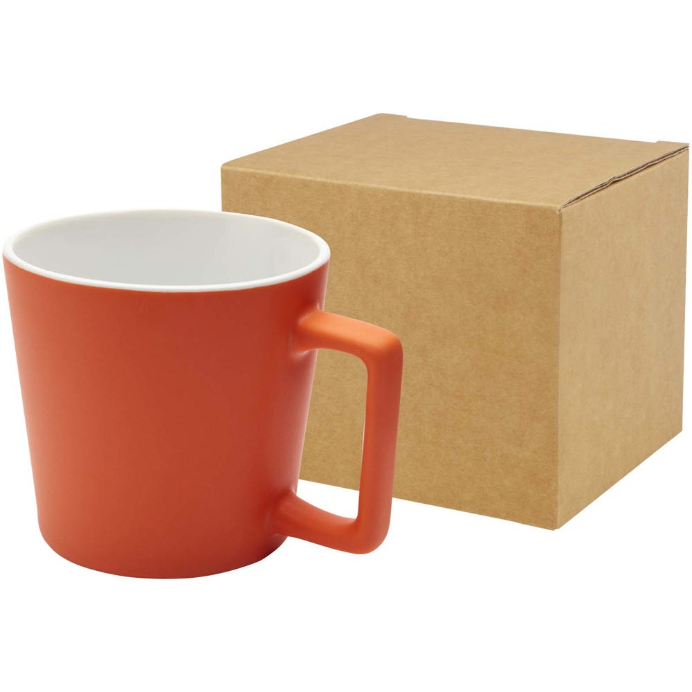 Cali keramische mok van 370 ml met matte afwerking - kopen of bedrukken - oranje